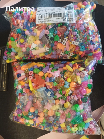 Голям лот мъниста за изработка на детски бижута, снимка 2 - Други - 53399336