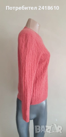 POLO Ralph Lauren Cable Wool / Cashmere Knit Womens Size L - XL ОРИГИНАЛ! Дамски Пуловер !, снимка 11 - Блузи с дълъг ръкав и пуловери - 53579190