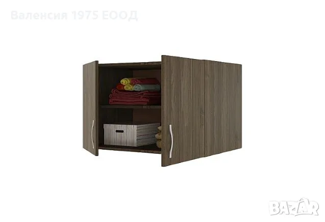 Надстройка Сити 1004 сонома, орех или комбинация бяло/ арвен, снимка 7 - Гардероби - 18797174