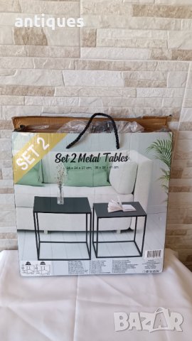 Комплект метални маси - скандинавски стил - НОВИ