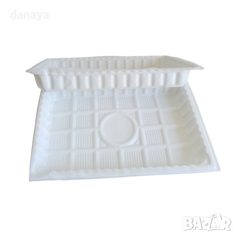 3856 Правоъгълни чинии за еднократна употреба, 20 броя в пакет, снимка 3 - Чинии - 41537000