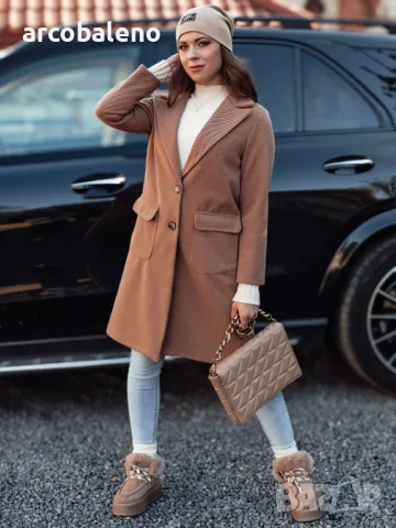 MODELOVA Дамско дълго палто oversize, 3цвята , снимка 7 - Палта, манта - 47646188