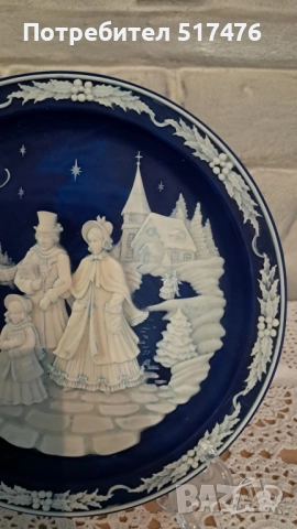 Колекционерски 3d чинии "Коледни камеи" , снимка 14 - Колекции - 52264506