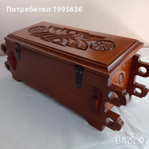 Дърворезба- битова ракла , снимка 3 - Други - 48631945