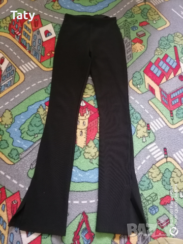 Черен панталон с цепки хс