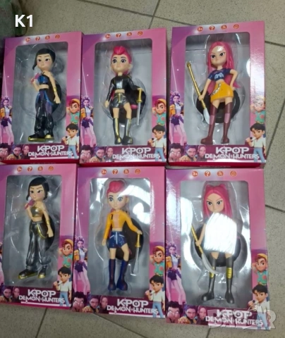 Голяма фигурка K-POP Demon Hunters 20см, фигурки Кей Поп Руми Rumi Zoe Mira, снимка 2 - Фигурки - 53071767