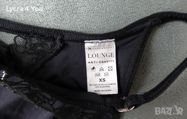 Lounge XS/S красива изрязана черна бикина с бродерии, снимка 8 - Бельо - 42371424