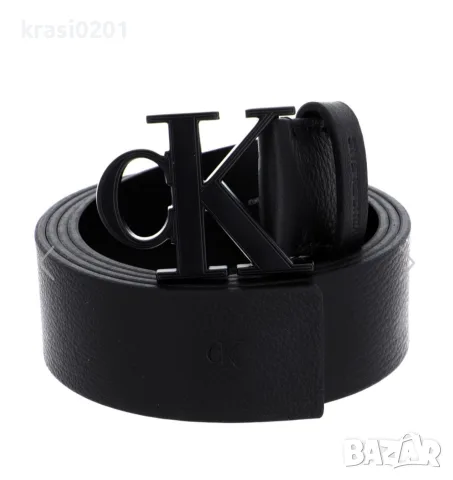 Оригинален, мъжки колан на Calvin Klein! Естествена кожа, 115см, 3.8см.