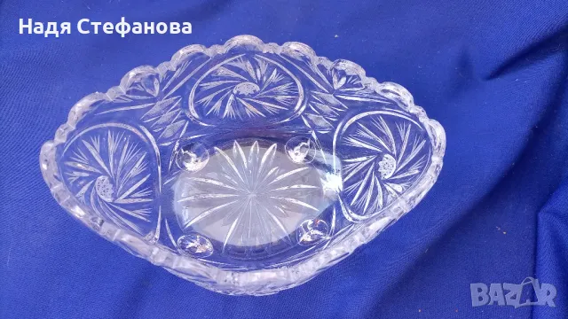 Два красиви, масивни кристални съда от един лот, снимка 9 - Прибори за хранене, готвене и сервиране - 47589919