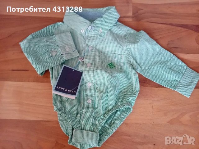 Andy&Evan 3-6m риза боди, снимка 6 - Бодита за бебе - 50367508