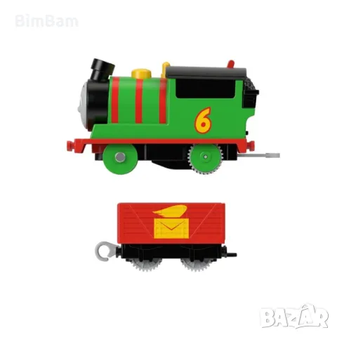 Оригинално моторизиранo влакче с вагон Thomas & Friends - Percy, снимка 2 - Влакчета, самолети, хеликоптери - 47925088