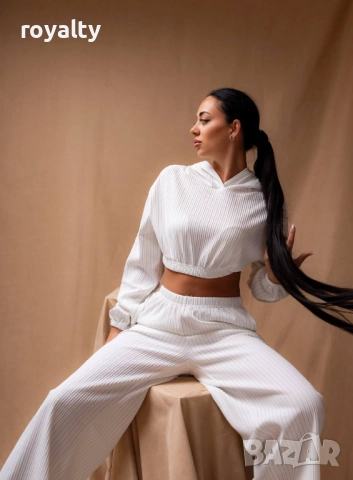 Бял Дамски Комплект , снимка 5 - Комплекти - 52934297