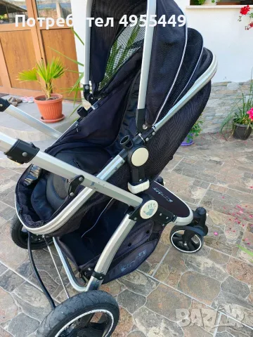  i-Safe System Black Trio Travel System 3-в-1 – комбинирана бебешка количка с кош/седалка, кошче за , снимка 12 - Детски колички - 56194526
