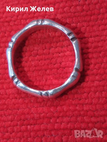 ПРЕКРАСЕН Стар АРТ ДЕКО АНЖЛИЙСКИ СРЕБЪРЕН ПРЪСТЕН СРЕБРО 925 РЪЧНА ХУДОЖЕСТВЕНА ИЗРАБОТКА 38483, снимка 2 - Пръстени - 41455205