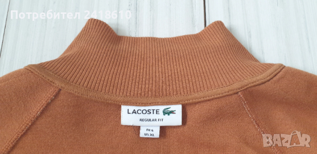 Lacoste Full Zip Mens Size 6 - XL  НОВО! ОРИГИНАЛ! Мъжко Горнище с цял цип!, снимка 3 - Спортни дрехи, екипи - 53384127