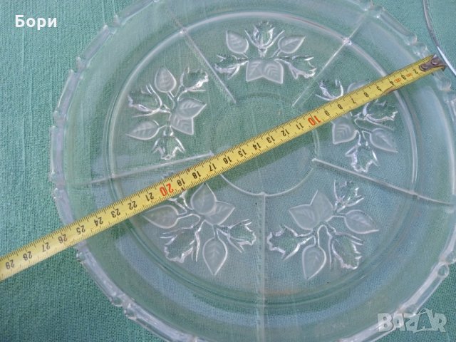Немски стъклен поднос с капак, снимка 6 - Аксесоари за кухня - 35928956