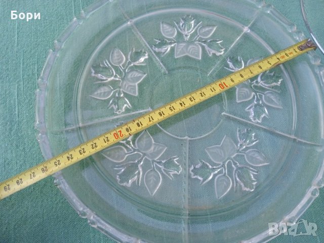 Немски стъклен поднос с капак, снимка 6 - Аксесоари за кухня - 35928956