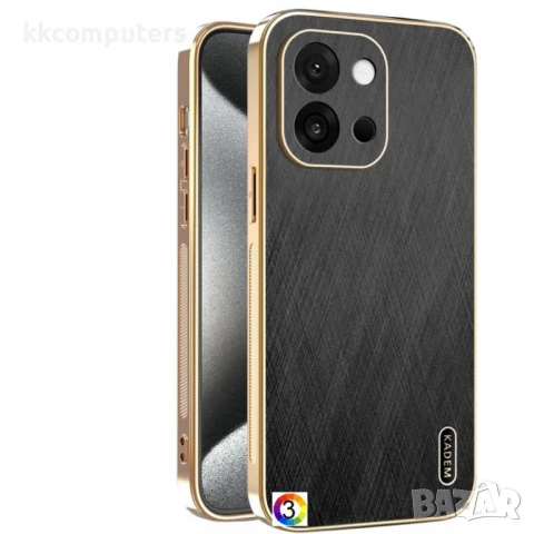 OnePlus 13s 5G / OnePlus 13T 5G KADEM Electroplating Silk Texture PU + TPU Калъф и Протектор