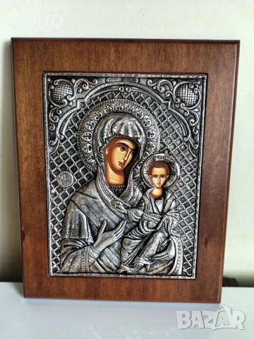 Страхотна Сребърна Икона Проба 0.950