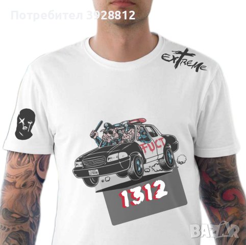 Тениски мъжки черни и бели със щампи и надписи дизайн, снимка 7 - Тениски - 44217318