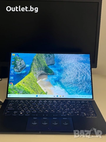 Asus Zenbook UX 434 17-8565U/ 8RAM/512SSD/Touchpad Display, снимка 8 - Лаптопи за игри - 53714323