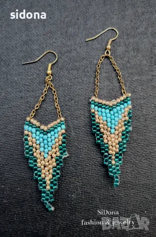 Обеци с мъниста SiDona II, снимка 4 - Обеци - 38012165