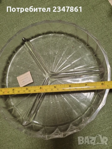 Стъклено плато, снимка 7 - Чинии - 50780003