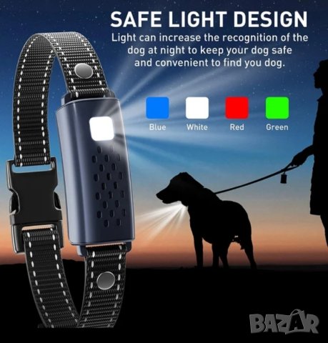 Електронен нашийник за куче каишка с ток телетакт за дресура до 1000 метра обхват водоустойчив, снимка 4 - За кучета - 42259877