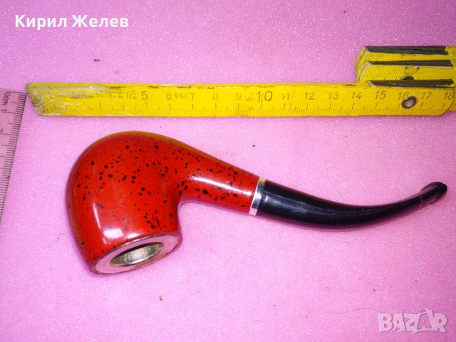 СТАРА ЛУЛА КЛАСИЧЕСКИ РЕТРО МОДЕЛ МЕТАЛНА ЗАПАЗЕНА 22814, снимка 3 - Лули - 44150265