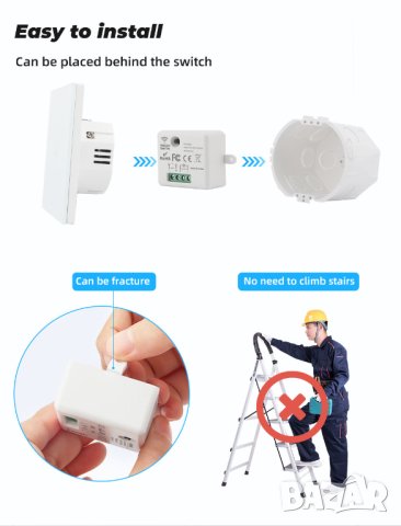 Мини реле 433Mhz, за вграждане, снимка 12 - Друга електроника - 42457476