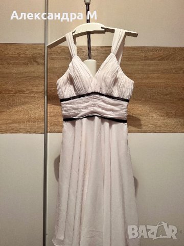 Елегантна бяла рокля, снимка 1 - Рокли - 41185164