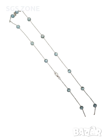 сребърни колиета с топаз, снимка 3 - Колиета, медальони, синджири - 52277905