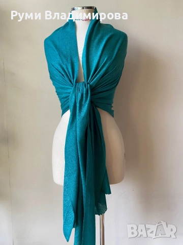 Тюркоазено Зелена Шапка Timberland и тюркоазено зелен шал, снимка 7 - Шапки - 52139574