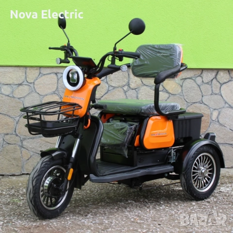 Електрическа Tриместна Tриколка X1 1500W Nova Electric, снимка 3 - Мотоциклети и мототехника - 39292743