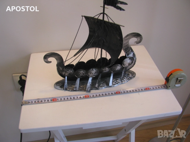 Викингски кораб метален, снимка 2 - Антикварни и старинни предмети - 51478227