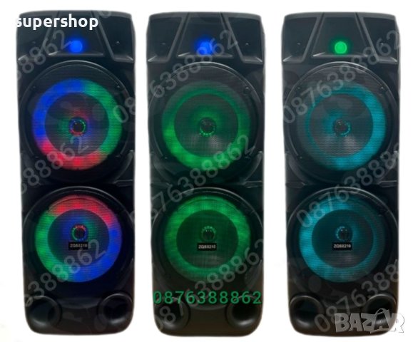 ПРОМО! Голяма Караоке Тонколона 73см. 16 инча с Безжичен Микрофон, снимка 3 - Тонколони - 41979839