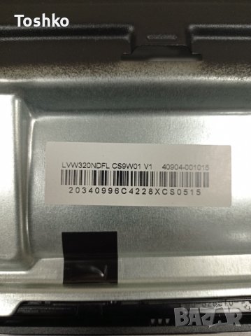 Main board 40-MT21X3-MPB2HG 11602-500300 ТВ TCL 32S6200

PANEL LVW320NDFL CS9W01 V1, снимка 5 - Части и Платки - 39352280