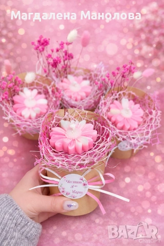 Букетче със соева свещ