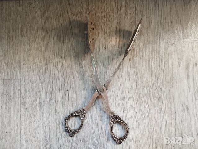 посребрена щипка за сервиране, снимка 3 - Антикварни и старинни предмети - 42509767