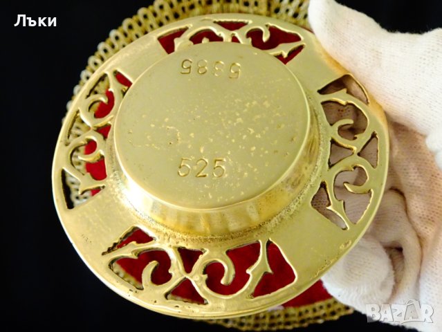 Старинен руски бронзов пепелник,маркиран. , снимка 2 - Антикварни и старинни предмети - 40778641