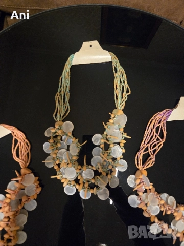 Уникални гердани РЪЧКА ИЗРАБОТКА със седеф, снимка 3 - Колиета, медальони, синджири - 52462191