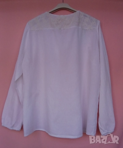 Кенарени и памучни бели дамски блузи., снимка 4 - Ризи - 51485222