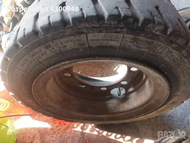 Гуми и джанти втора употреба за мотокари, снимка 6 - Индустриална техника - 52074187