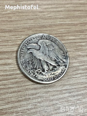 1/2 долар (Half Dollar) 1942 г, САЩ - сребърна монета, снимка 1 - Нумизматика и бонистика - 42729009