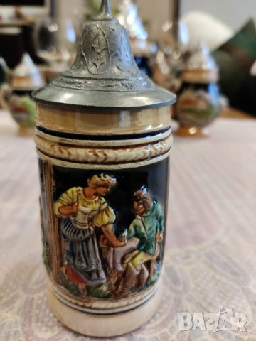 Керамични халби за бира с капак, снимка 7 - Колекции - 52714330