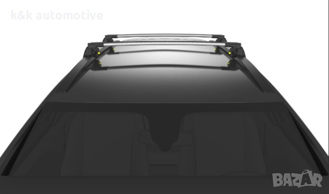 Напречни греди за багажник за коли с вградени покривни релси, снимка 2 - Части - 51658898