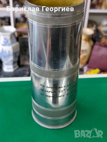 Военно изкуство ваза от гилза , снимка 3 - Антикварни и старинни предмети - 51731717