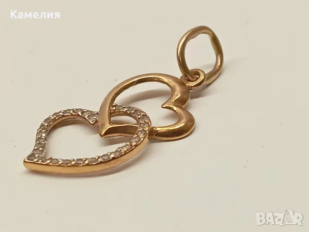 Руско злато. Висулка с брилианти , снимка 8 - Колиета, медальони, синджири - 56326557