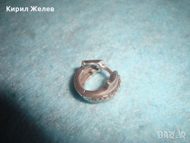 СРЕБЪРНА ВИНТИДЖ АРТ СКЪПОЦЕННА ОБЕЦА СРЕБРО 925 с ФАСЕТИРАНИ ЦИРКОНИ 25831, снимка 6 - Обеци - 35818407