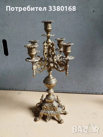 супер атрактивен свещник с пет гнезда